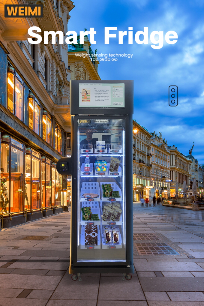 Smart Fridge Ice Cream Vending Machine -18â„ƒ Freezer With Touch Screen Card Reader