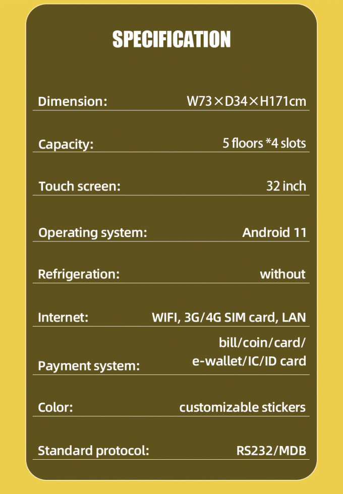 Pokémon Automated Retail Vending Machine with Touch Screen for Pokémon TCG Cards Pikachu