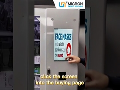 21.5 ইঞ্চি স্ক্রিনের সাথে সামঞ্জস্যযোগ্য চ্যানেল প্রস্থ কাস্টম ভেন্ডিং মেশিন