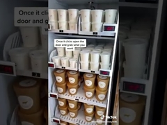 স্বাস্থ্যকর খাবার গ্রাব এন গো ফ্রিজের জন্য অনুপস্থিত খুচরা স্মার্ট ফ্রিজ ভেন্ডিং মেশিন