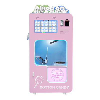 রাস্তার খাবারের ব্যবসার জন্য সাশ্রয়ী মূল্যে মাইক্রন অটোমেটিক ৩২ ফলের স্বাদের ছোট কটন ক্যান্ডি ভেন্ডিং মেশিন