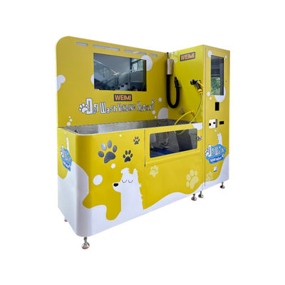 পোষা দোকানের জন্য সুবিধাজনক স্ব-পরিষেবা কুকুর ওয়াশিং মেশিনটিতে ২১.৫ ইঞ্চি টাচস্ক্রিন এবং ৩২ ইঞ্চি এলসিডি স্ক্রিন রয়েছে