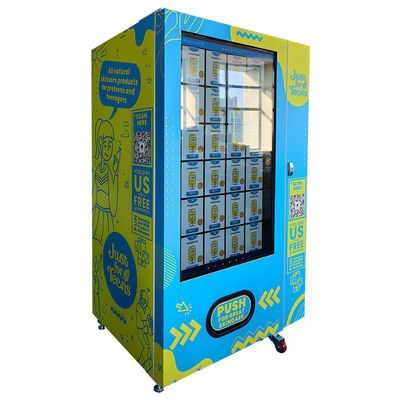 বিজ্ঞাপন প্রচারের জন্য কার্ড রিডার সহ ৫৫-ইঞ্চি বড় টাচ স্ক্রিন স্কিনকেয়ার পণ্য সেফোরা ভেন্ডিং মেশিন