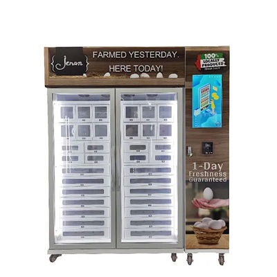 21.5 ইঞ্চি টাচ স্ক্রিন লকার ভেন্ডিং মেশিন W166*D71*H217 সেমি স্বয়ংক্রিয় কুলিং সহ ডিম সংরক্ষণের জন্য উপযুক্ত