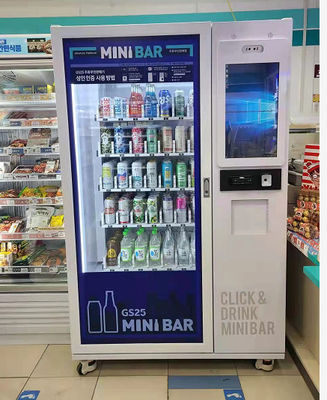 ব্যবহারকারী-বান্ধব বিয়ার পপ মেশিন আইডি কার্ড পেমেন্ট সিস্টেম এবং ইন্টারনেট ওয়াইফাই / 3জি সংযোগ সহ