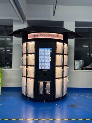 ৩২ ইঞ্চি টাচ স্ক্রিন আউটডোর ভেন্ডিং মেশিন সলিউশন ফুলের দোকানের জন্য উপযুক্ত সমন্বয়, ভোল্টেজ: ২২০/৭৫০ হার্জ