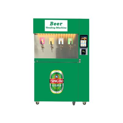10 ইঞ্চি টাচ স্ক্রিন সেলফ সার্ভিস ভেন্ডিং মেশিন 4 বিয়ার বিকল্প কাস্টম ব্র্যান্ডিং সমর্থন