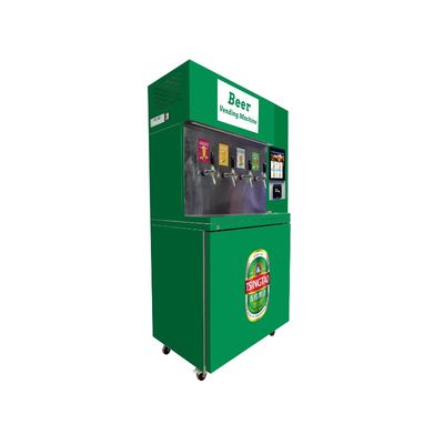 R290 রেফ্রিজারেন্ট সেলফ সার্ভিস ভেন্ডিং মেশিন 10 ইঞ্চি টাচ স্ক্রিন সহজ বিয়ার নির্বাচন এবং নগদহীন পেমেন্ট
