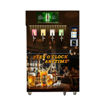 শক্তি-সাশ্রয়ী খসড়া বিয়ার ভেন্ডিং মেশিন W97*D66*H205 সেমি, কুলিং সিস্টেম ৫-৮C সহ