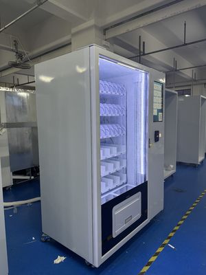 কাস্টমাইজযোগ্য মেটাল ফ্রেম ফ্রিজড ফুড ভেন্ডিং মেশিন with Optional Stickers and 350-600 Capacity