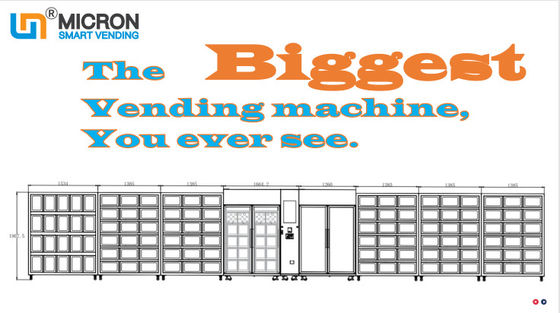 সুপারমার্কেট, কমিউনিটি, শপিং মল, কাস্টম কুলিং লকার ভেন্ডিং মেশিনের জন্য 8 ইন 1 বড় ভেন্ডিং মেশিন